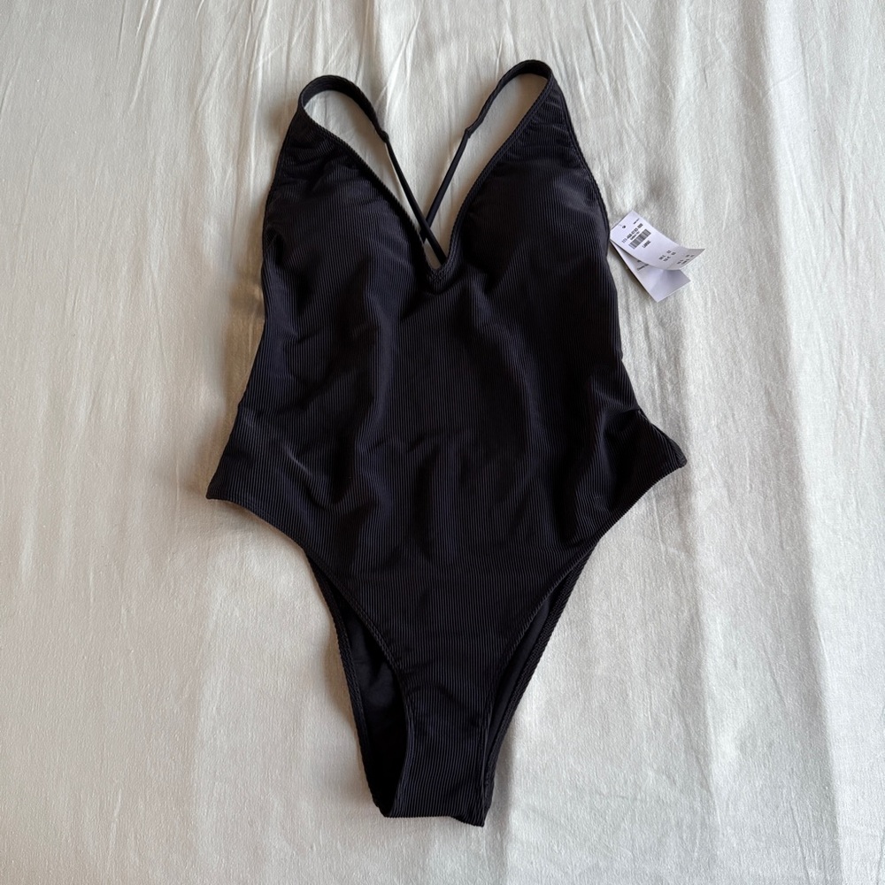 Abercrombie & Fitch Black One Piece Swimsuit